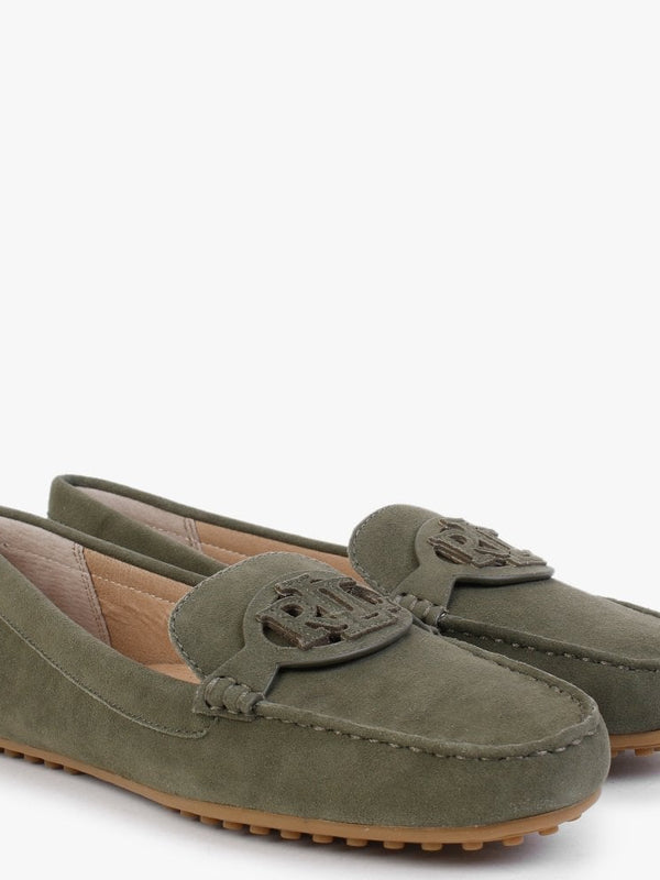 Brynn Driver Classic Olive Suede Loafers
