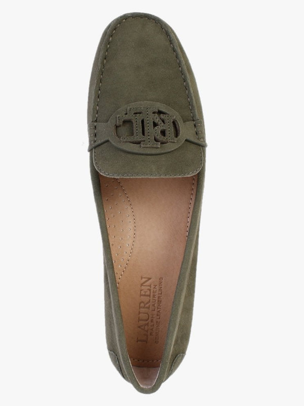 Brynn Driver Classic Olive Suede Loafers