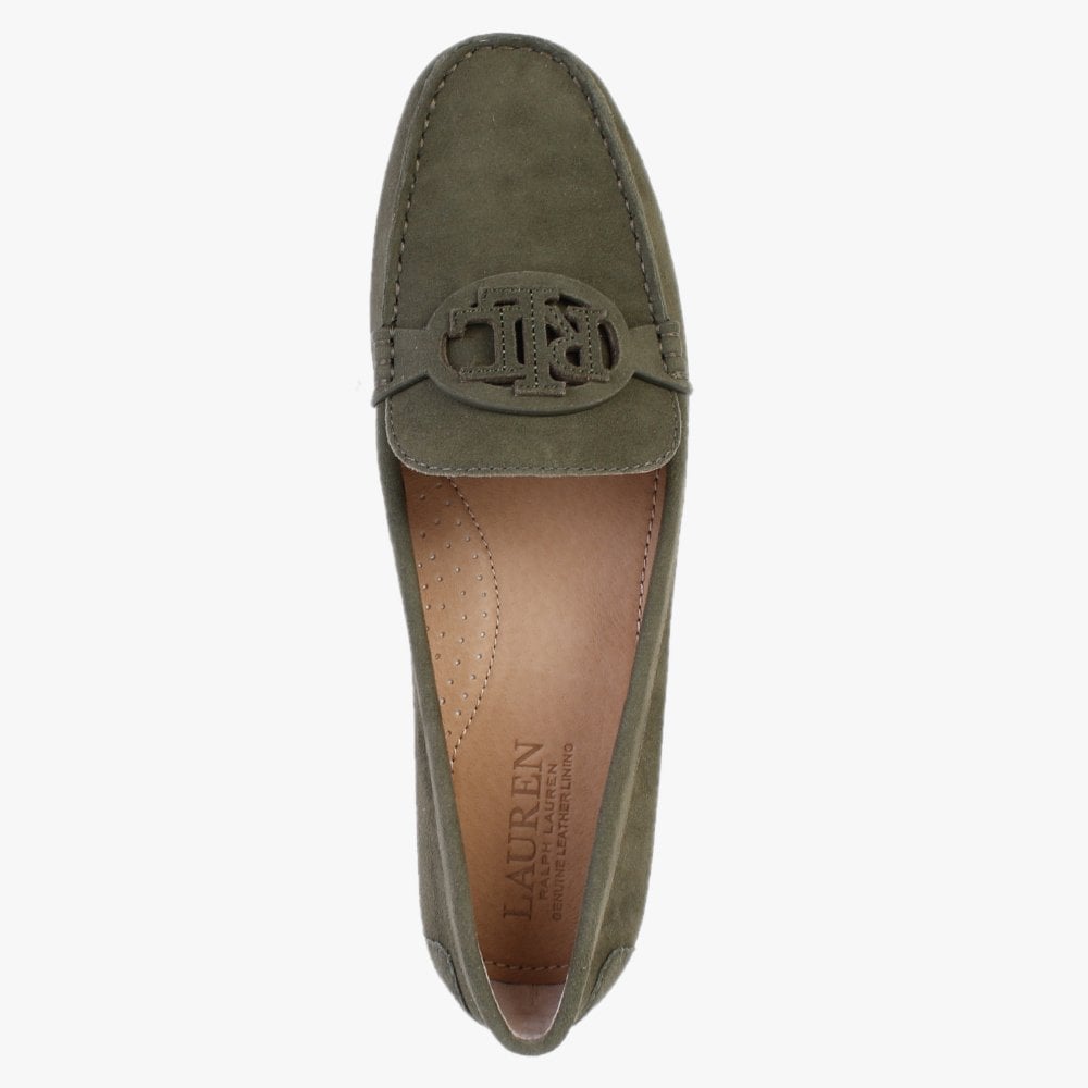 Brynn Driver Classic Olive Suede Loafers