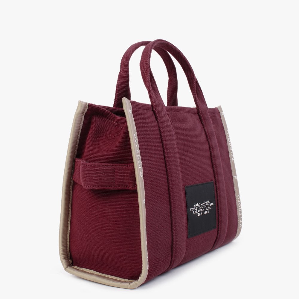 The Jacquard Small Traveler Merlot Tote Bag
