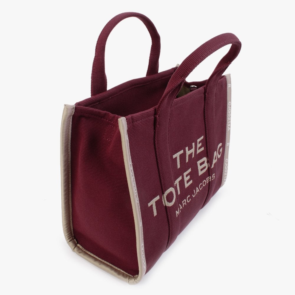 The Jacquard Small Traveler Merlot Tote Bag