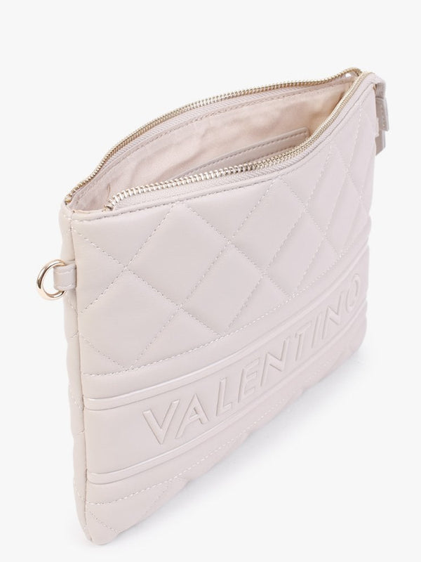 Ada Ecru Quilted Cross-Body Bag