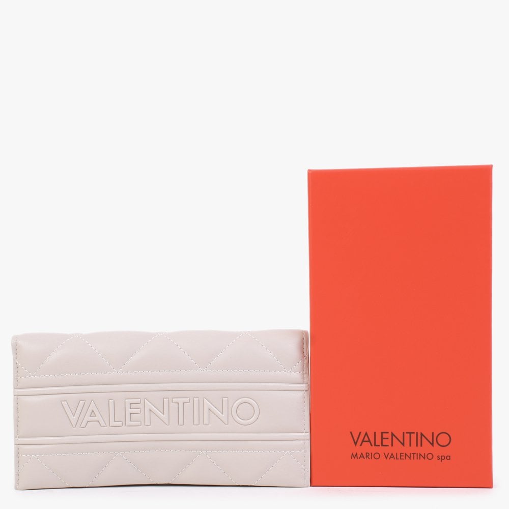 Ada Ecru Quilted Wallet