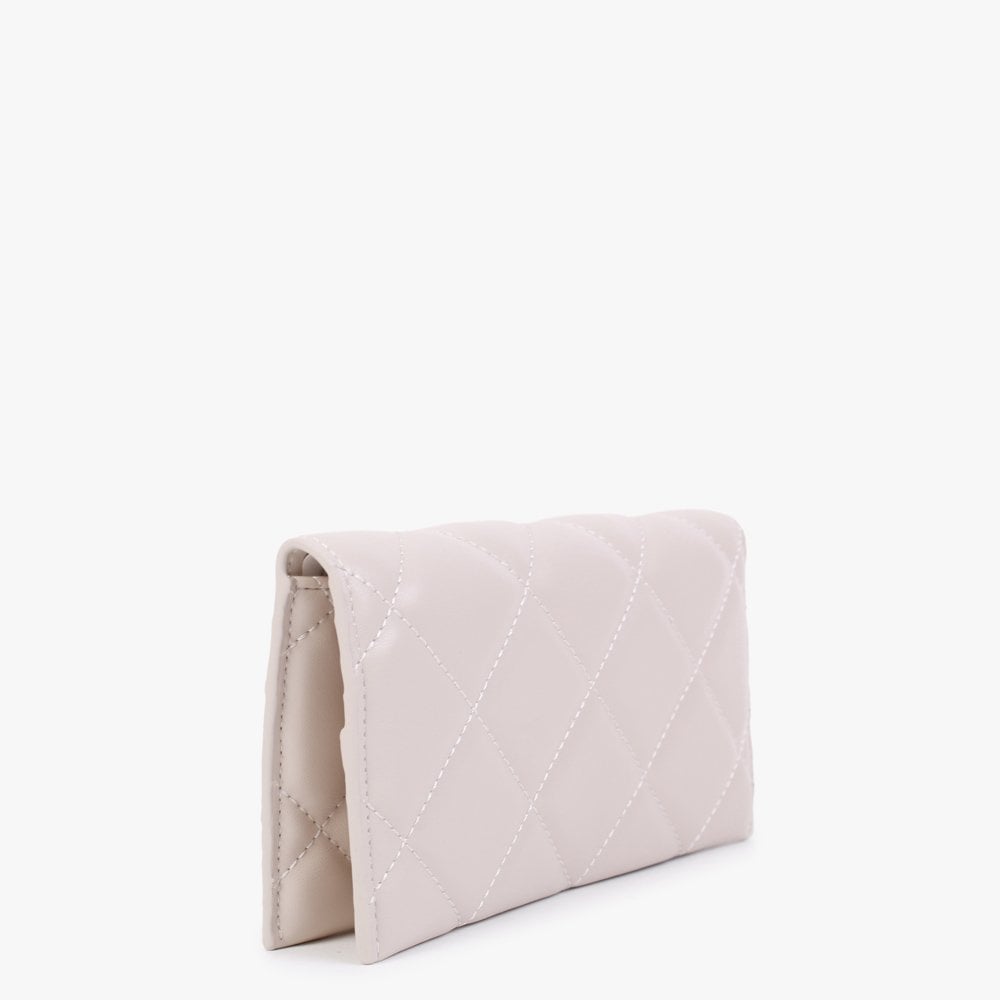 Ada Ecru Quilted Wallet