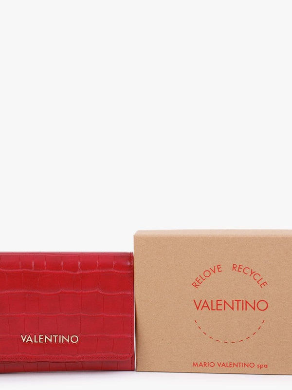 Satai Bifold Rosso Moc Croc Purse