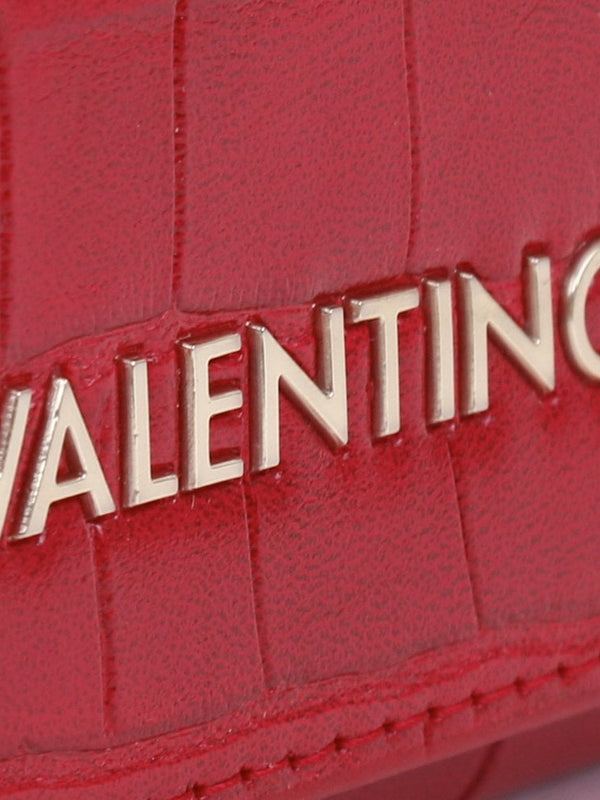 Satai Bifold Rosso Moc Croc Purse