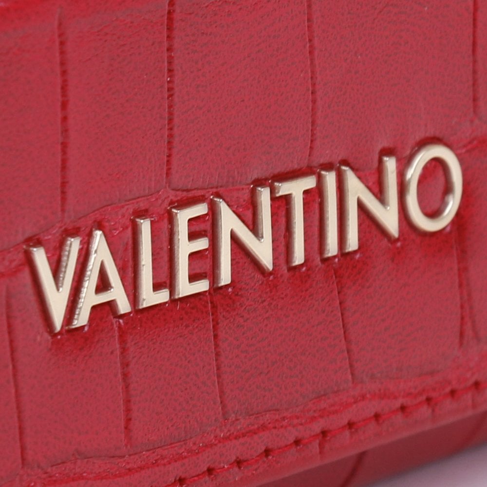 Satai Bifold Rosso Moc Croc Purse