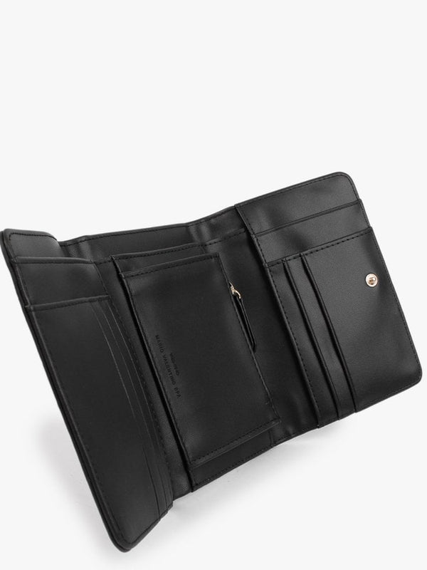 Satai Bifold Black Moc Croc Purse