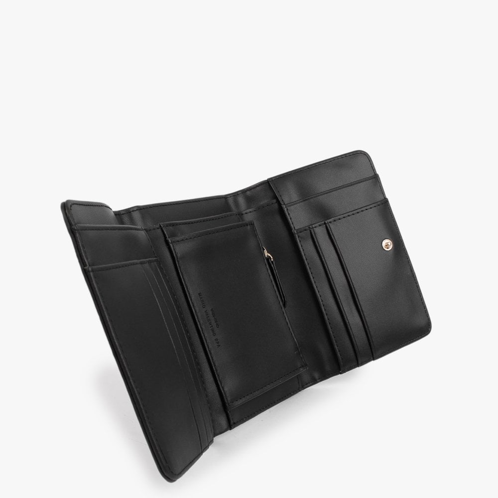 Satai Bifold Black Moc Croc Purse