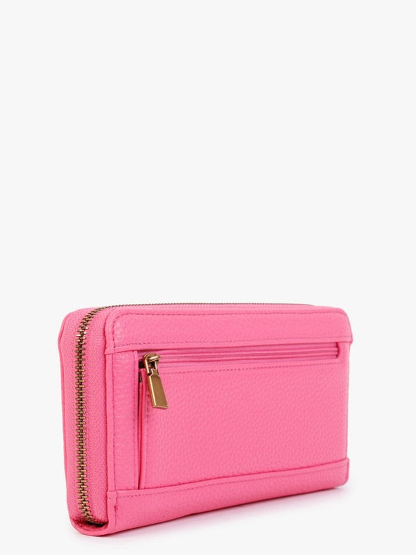 Large Eco Brenton Bright Pink Zip Around Wallet
