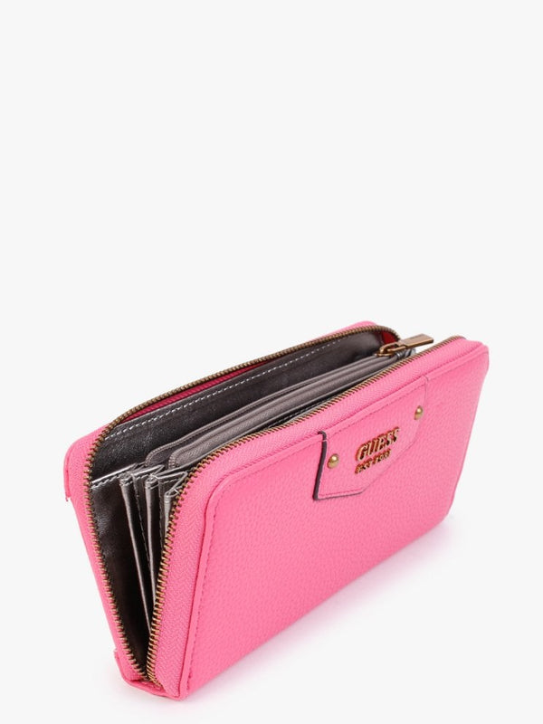 Large Eco Brenton Bright Pink Zip Around Wallet