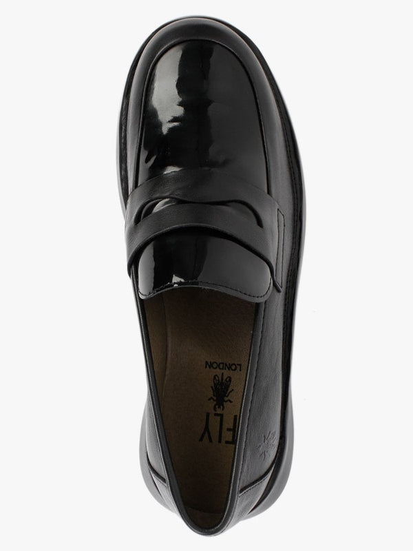 Blar Black Leather Loafers