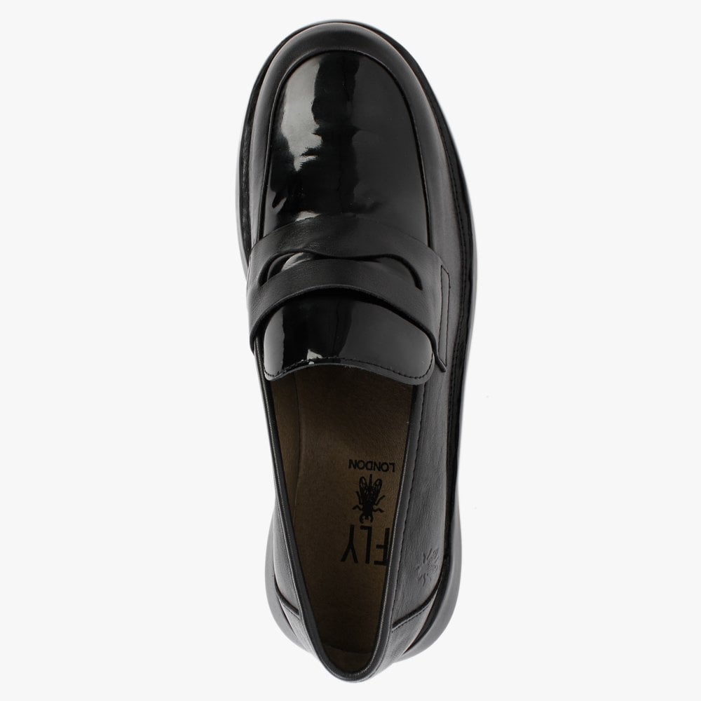 Blar Black Leather Loafers