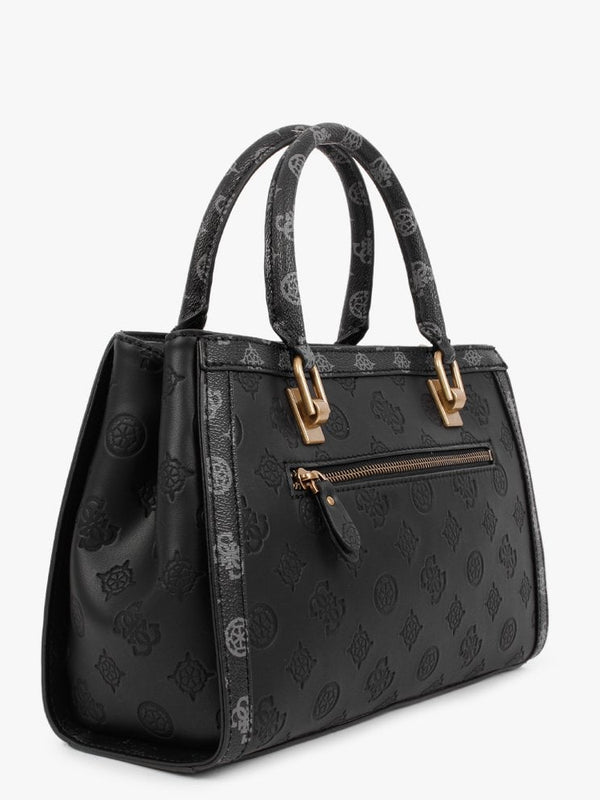 Girlfriend Black Logo Multi Satchel Bag