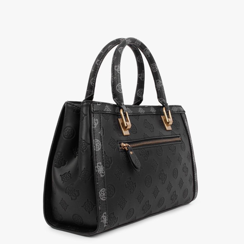 Girlfriend Black Logo Multi Satchel Bag