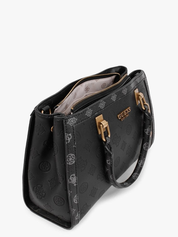 Girlfriend Black Logo Multi Satchel Bag