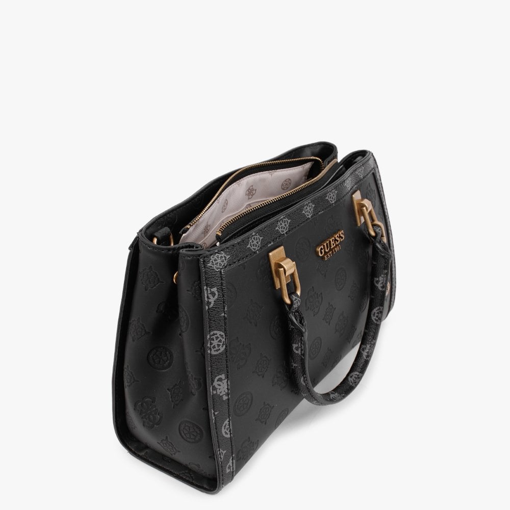 Girlfriend Black Logo Multi Satchel Bag