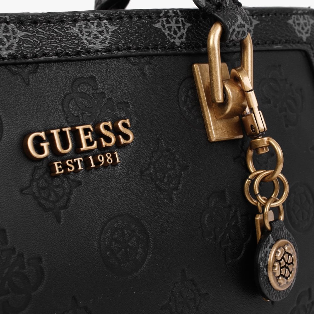 Girlfriend Black Logo Multi Satchel Bag