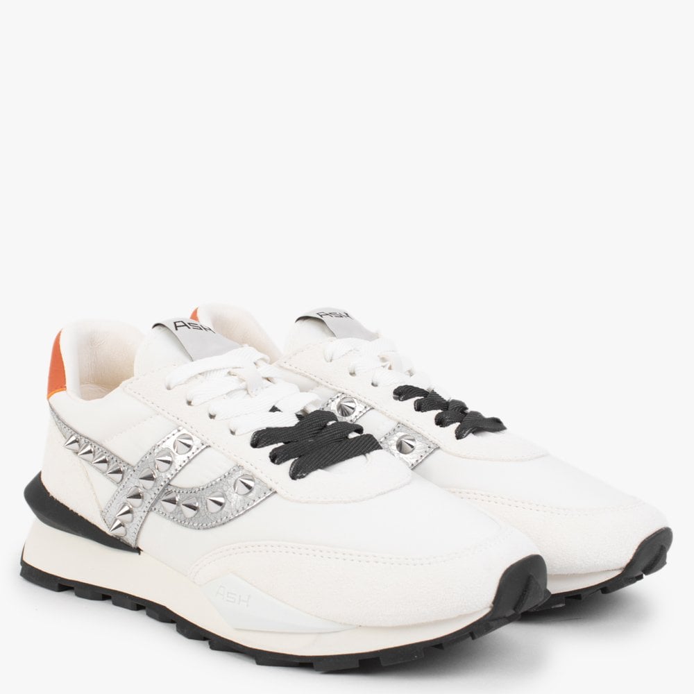 Spider 168 Studs White Silver Eco Trainers
