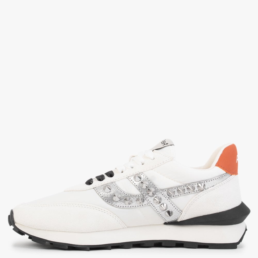 Spider 168 Studs White Silver Eco Trainers