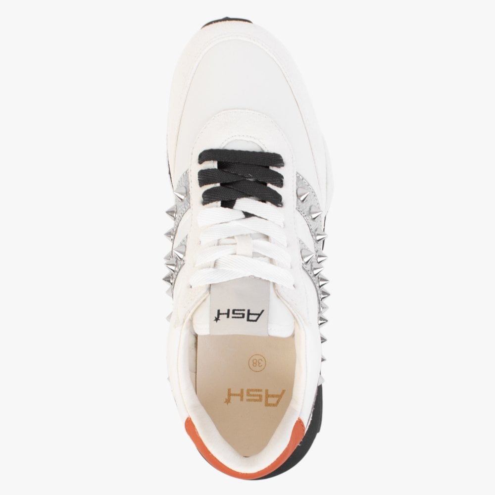 Spider 168 Studs White Silver Eco Trainers