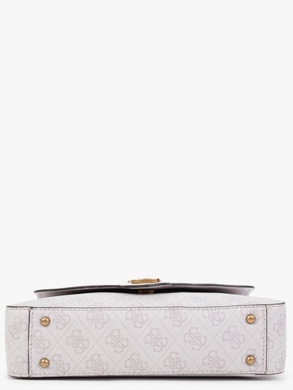 Rossana Convertible Dove Multi Logo Cross-Body Bag