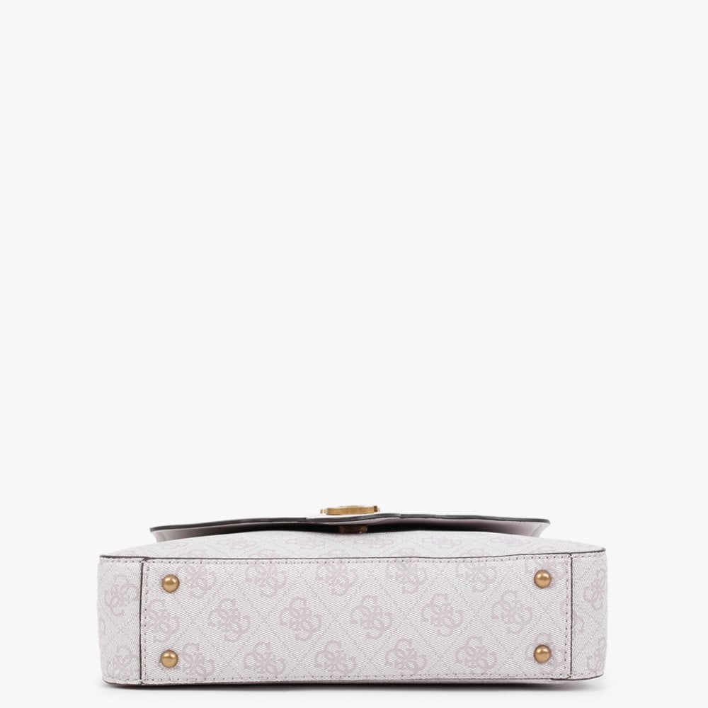Rossana Convertible Dove Multi Logo Cross-Body Bag