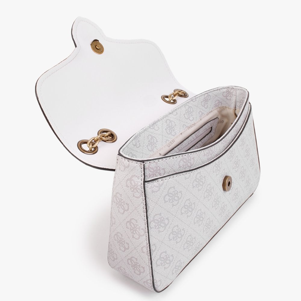 Rossana Convertible Dove Multi Logo Cross-Body Bag