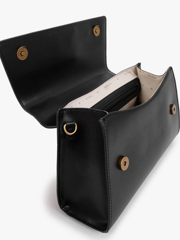 Stephi Black Top Handle Bag