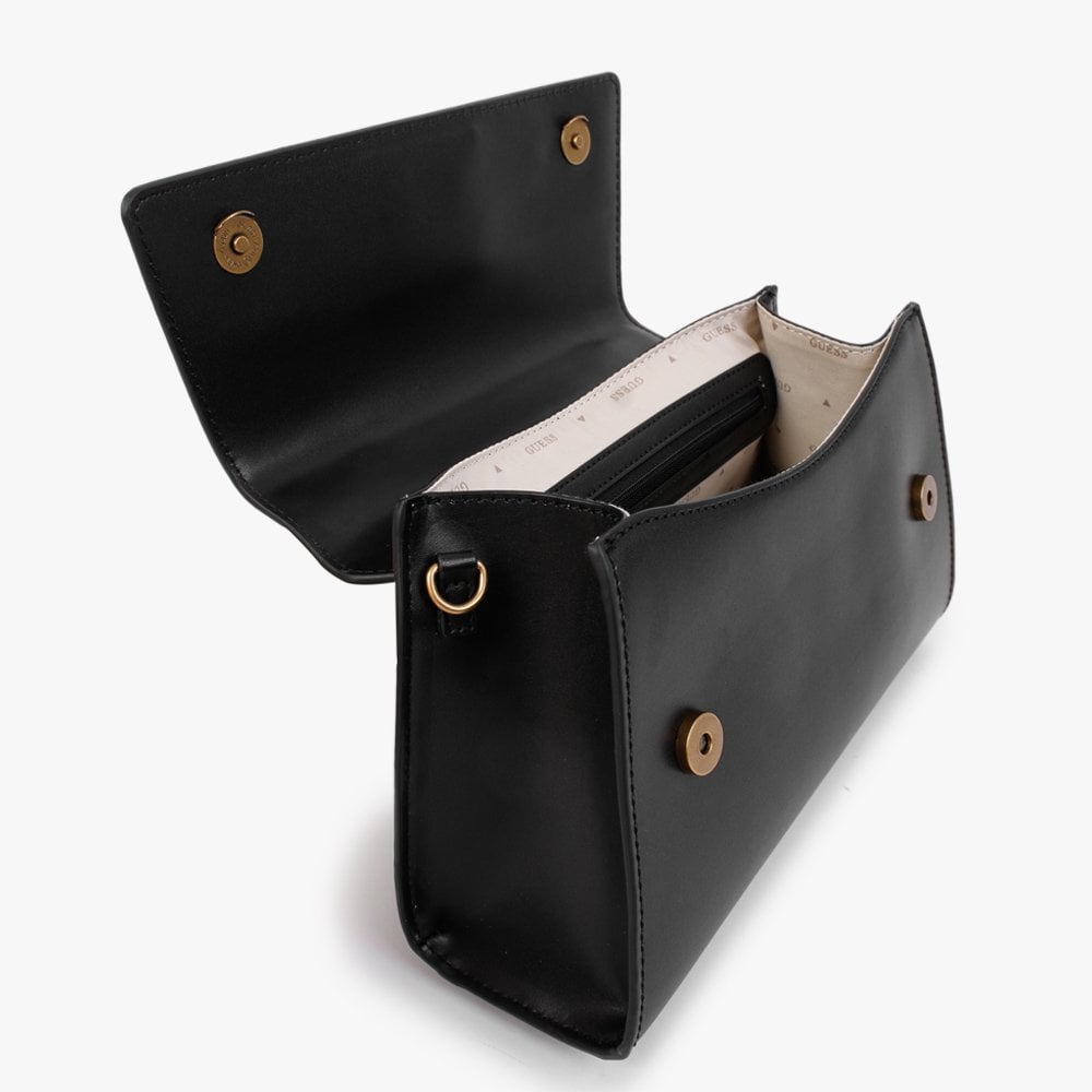 Stephi Black Top Handle Bag