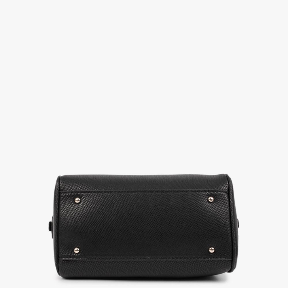 Noelle Black Box Satchel Bag