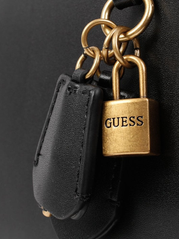 Katey Luxury Peony Black Satchel Bag