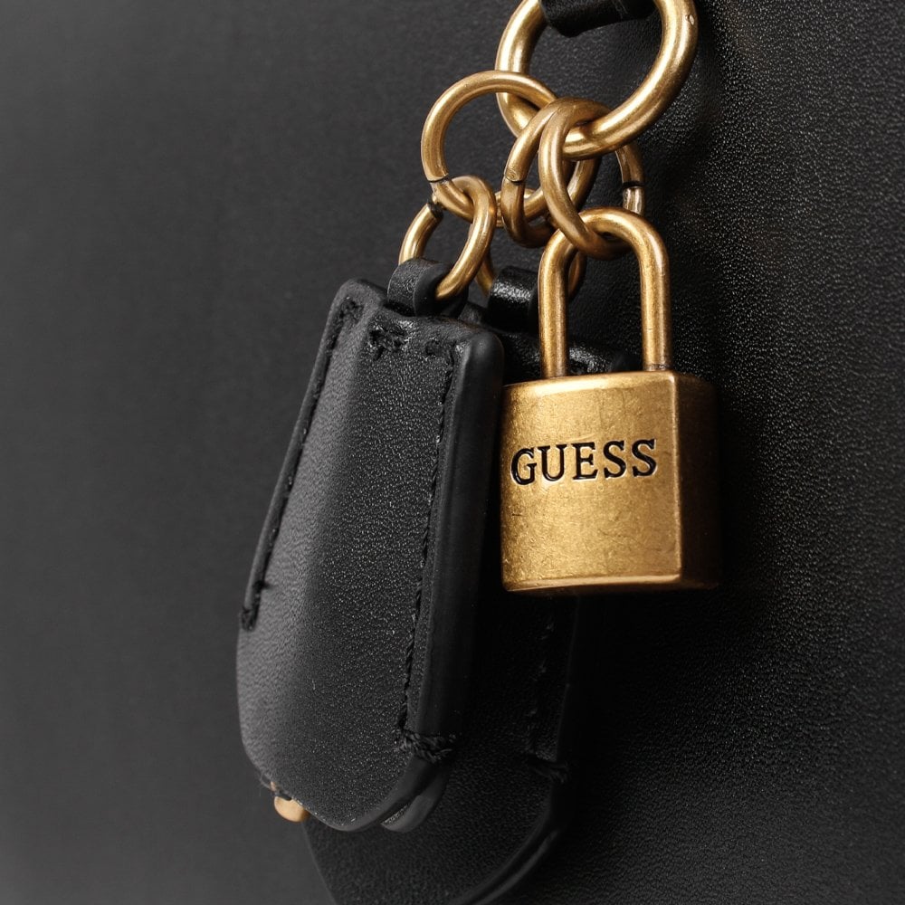 Katey Luxury Peony Black Satchel Bag