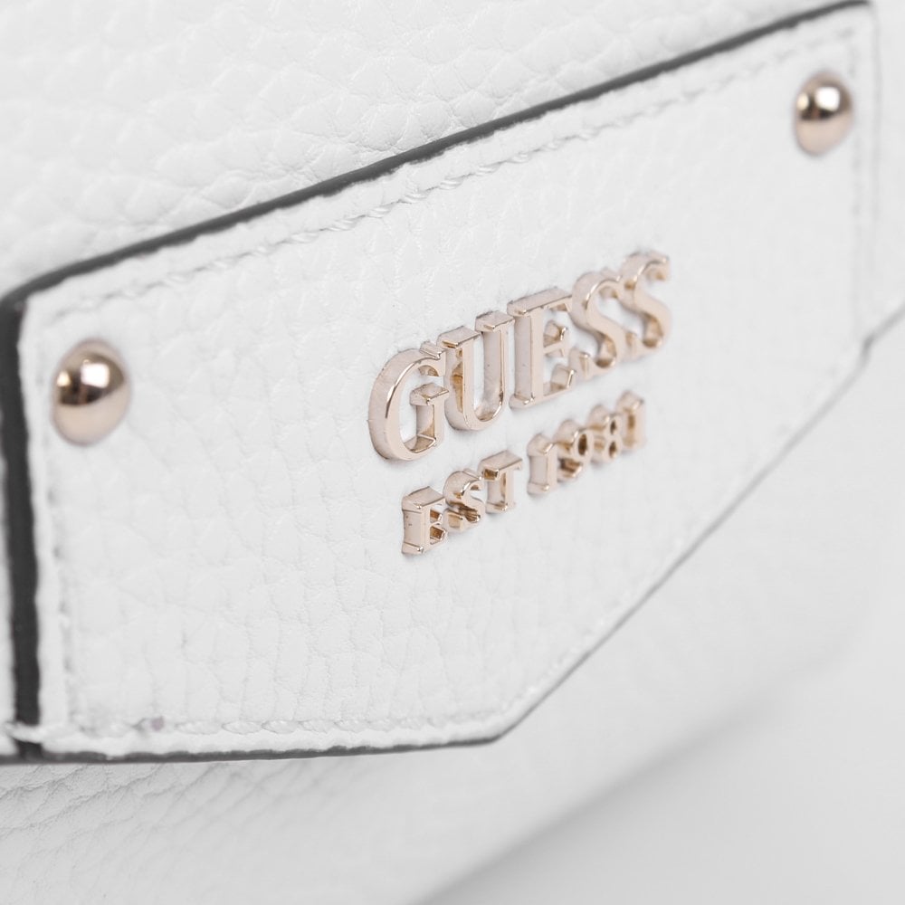 Eco Brenton White Flapover Shoulder Bag