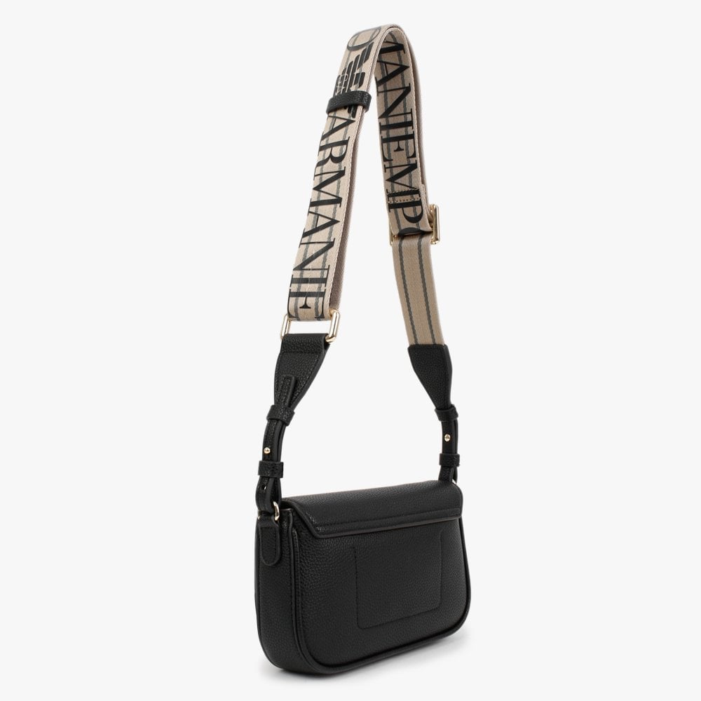 Pebble Black & Silver Wallet On A Strap