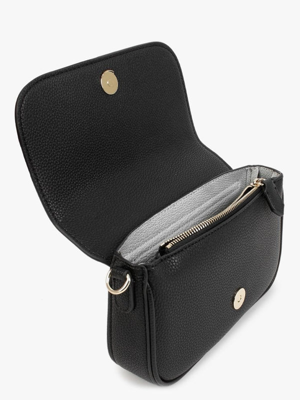 Pebble Black & Silver Wallet On A Strap