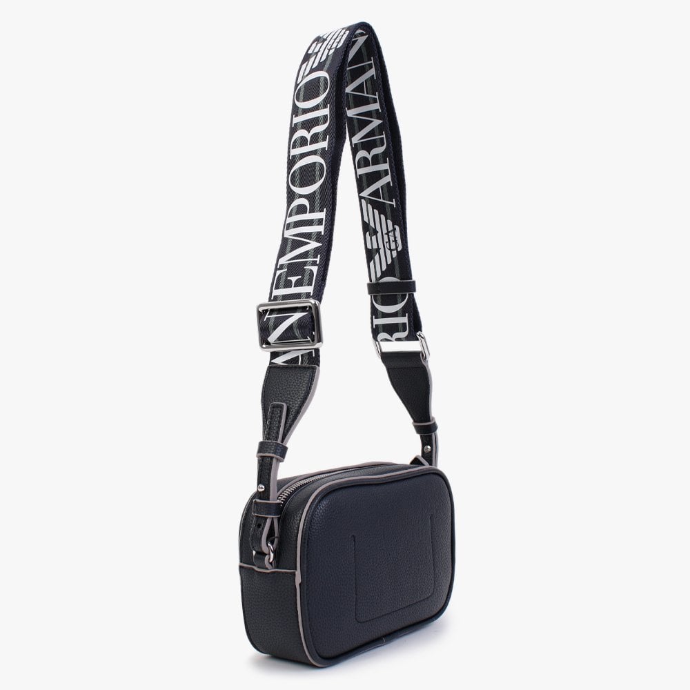 Lilly Navy Stone Pebbled Camera Bag