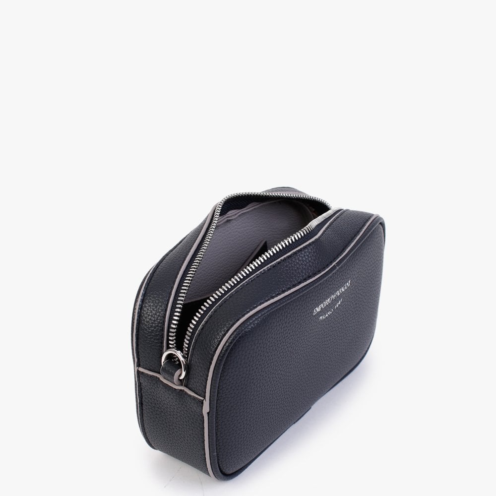 Lilly Navy Stone Pebbled Camera Bag
