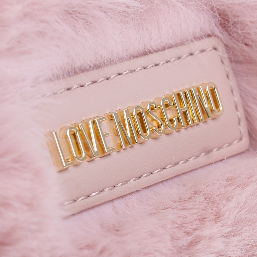 Fluffy Pink Rabbit Ears Top Handle Bag