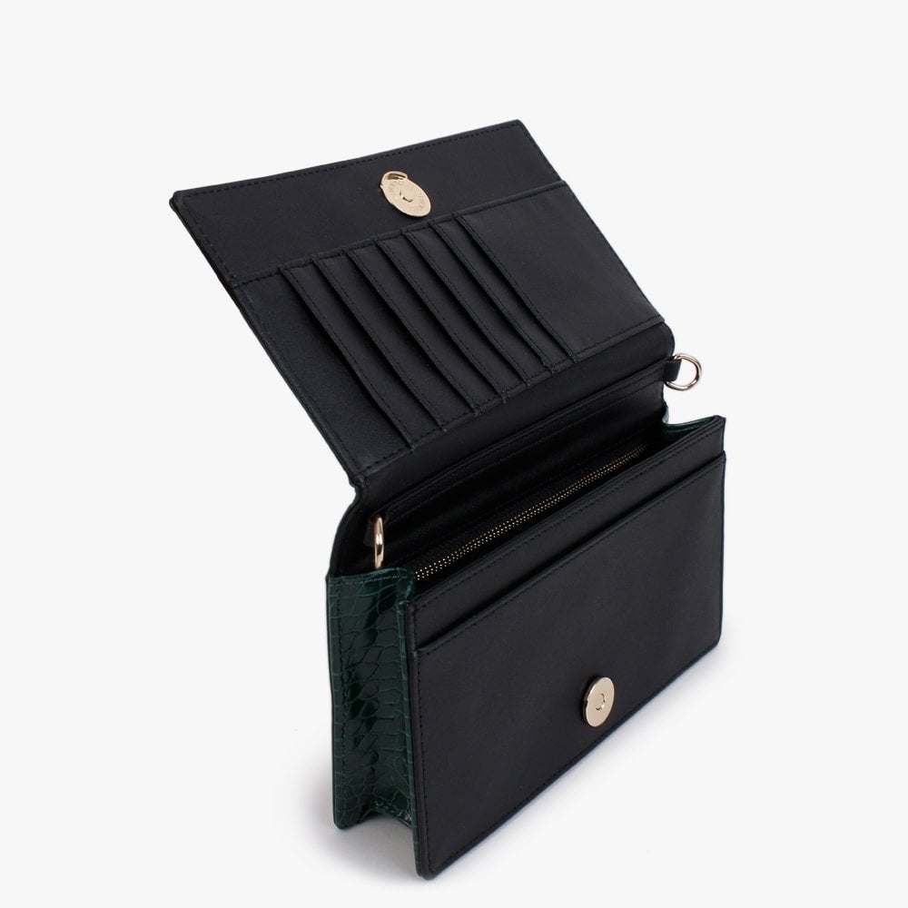Green Moc Croc Evening Bag