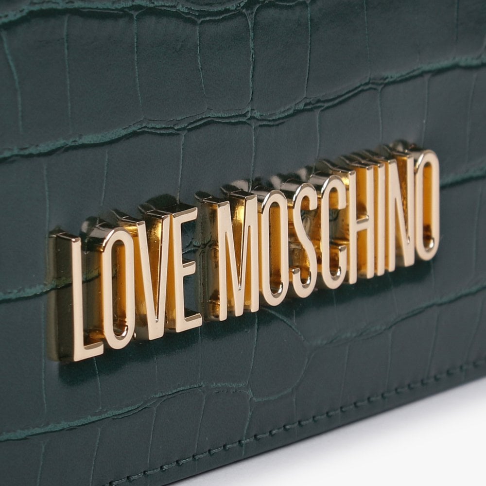 Green Moc Croc Evening Bag