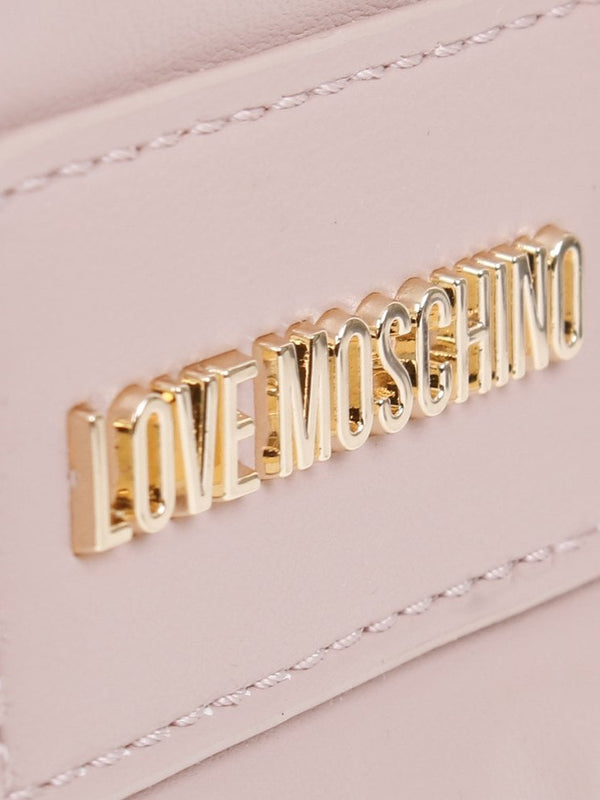 Heart Embossed Pink Cross-Body Bag