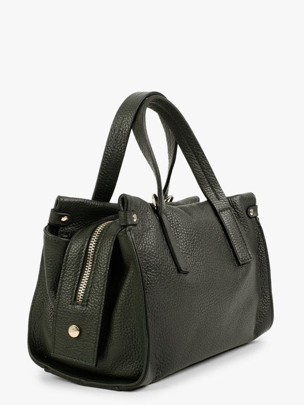 Small Dicrove Green Leather Day Bag