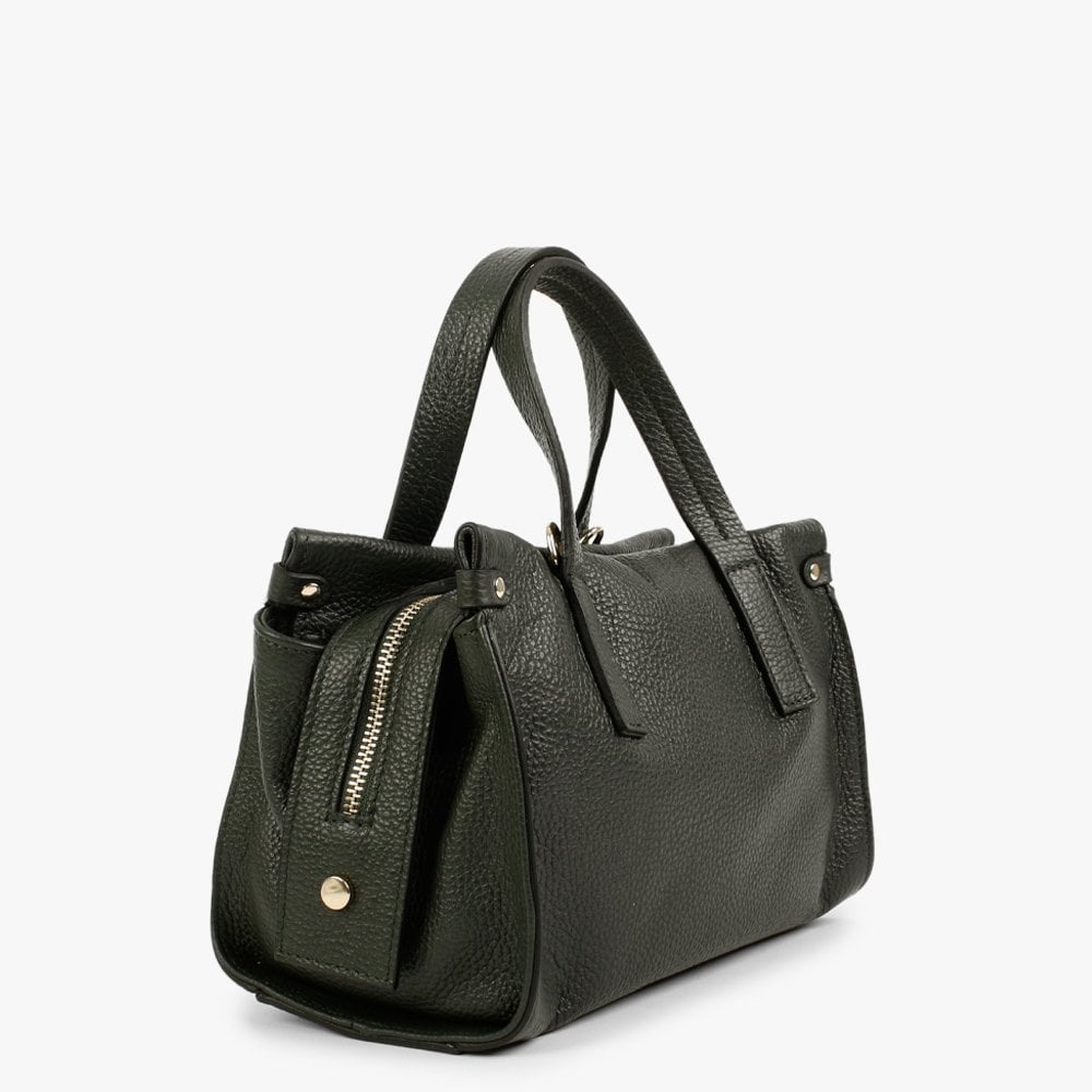Small Dicrove Green Leather Day Bag