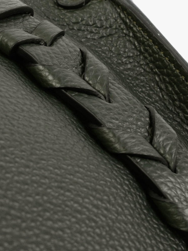 Small Dicrove Green Leather Day Bag