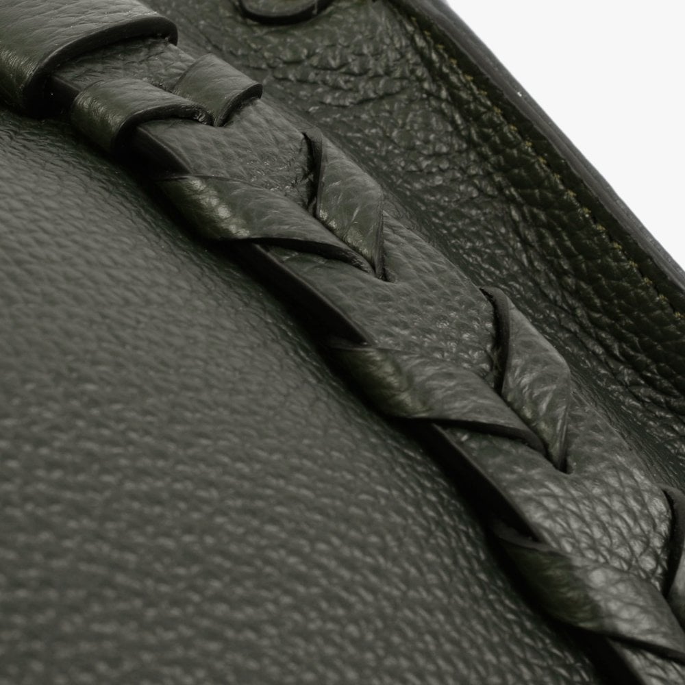 Small Dicrove Green Leather Day Bag