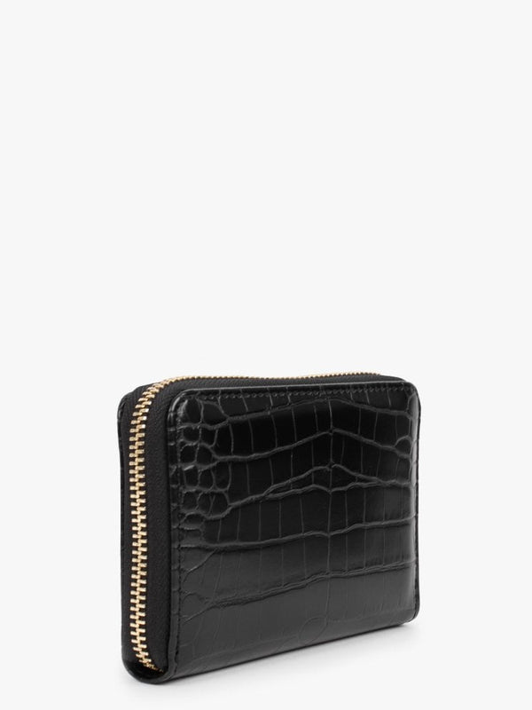 Love Lock Black Moc Croc Purse