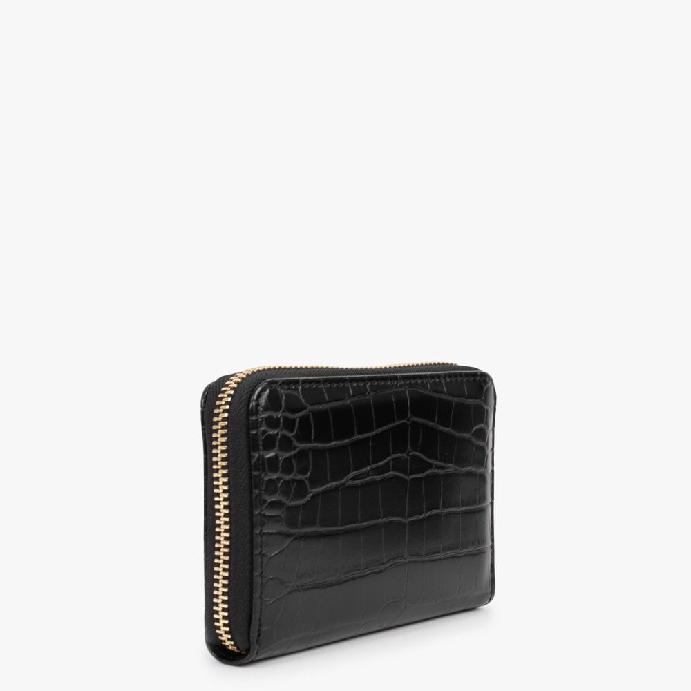 Love Lock Black Moc Croc Purse
