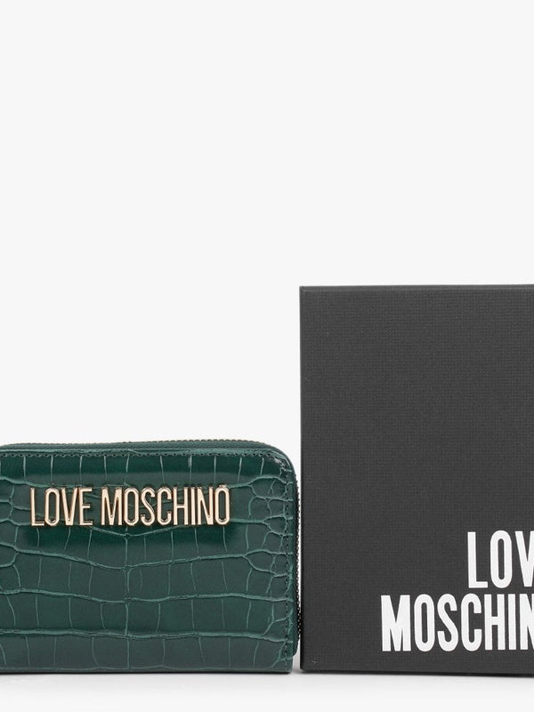 Love Lock Green Moc Croc Purse