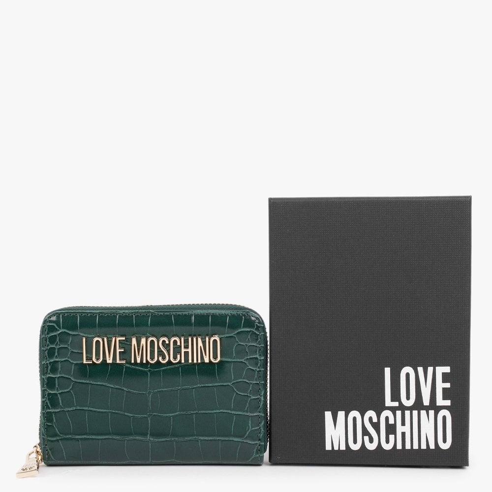 Love Lock Green Moc Croc Purse